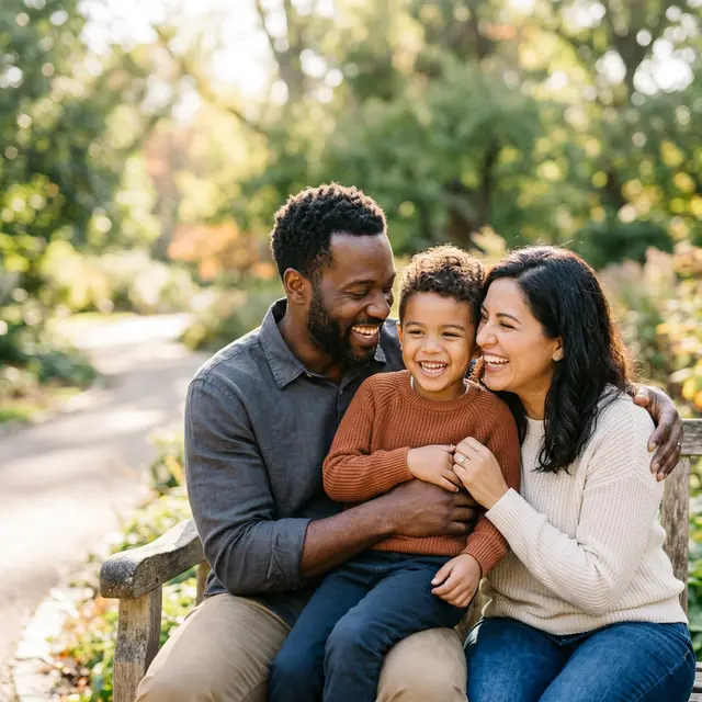 Family feeling secure and protected